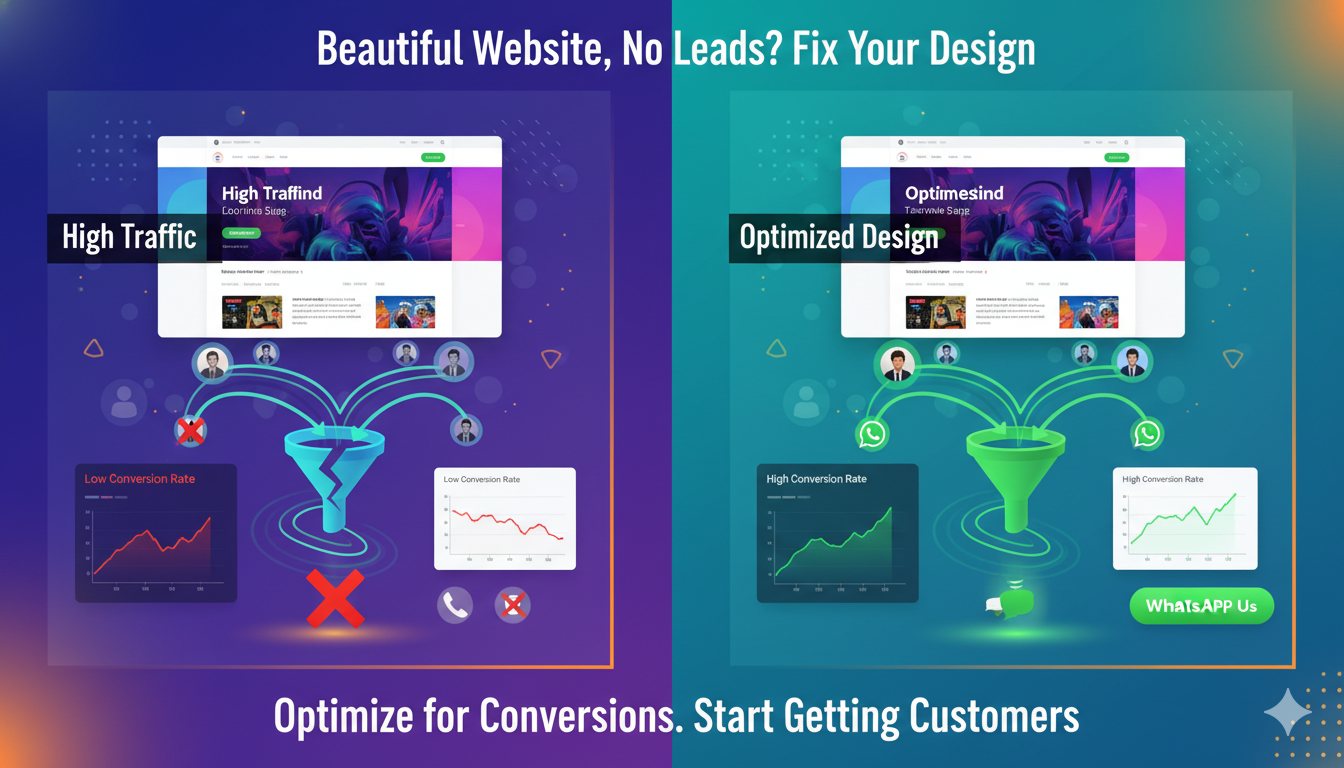 Why Your Website Looks Good but Doesn’t Convert Visitors into Leads