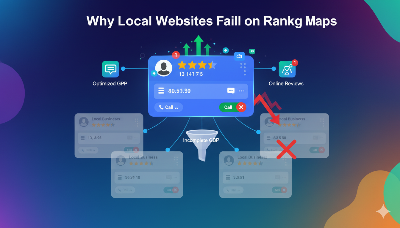 Why Most Local Websites Don’t Rank on Google Maps (2026 Guide)