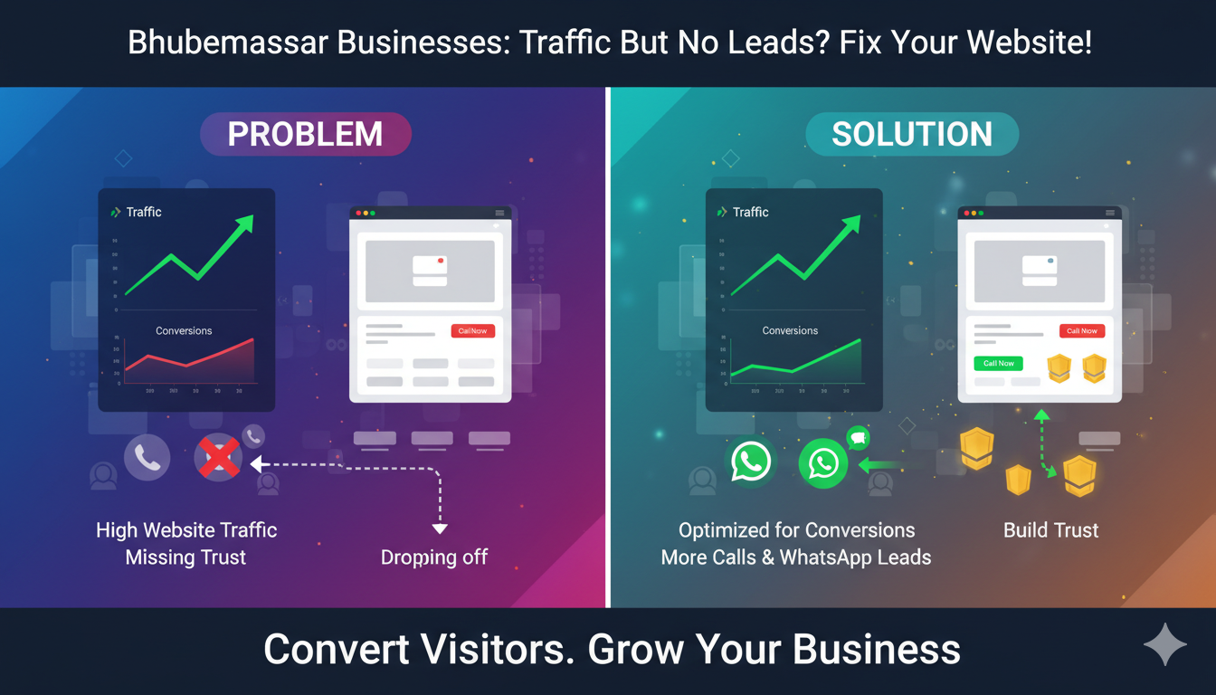 Why Local Businesses in Bhubaneswar Lose Leads After Getting Website Traffic