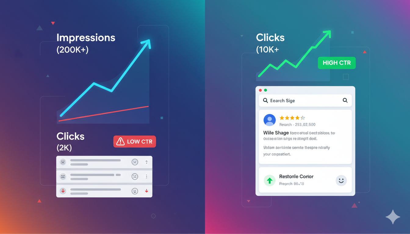 Why Google Search Impressions Increase but Clicks Don’t (And How to Fix It)