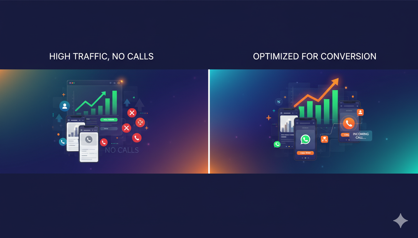 Why Your Website Gets Traffic but No Phone Calls (2026 Guide)