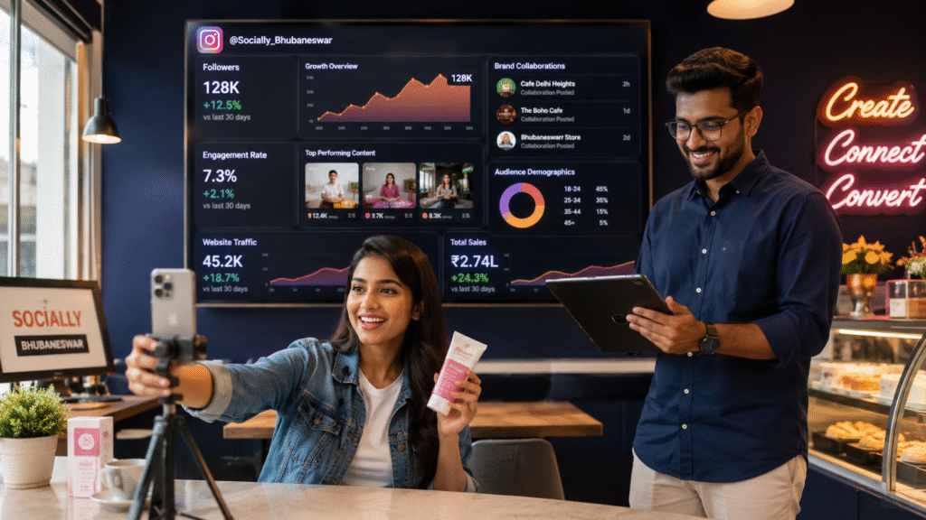 Indian influencer marketing guide 2026 — Prominds Digital explains how businesses in Bhubaneswar and across India are using social media influencers to grow their brand and generate more customers