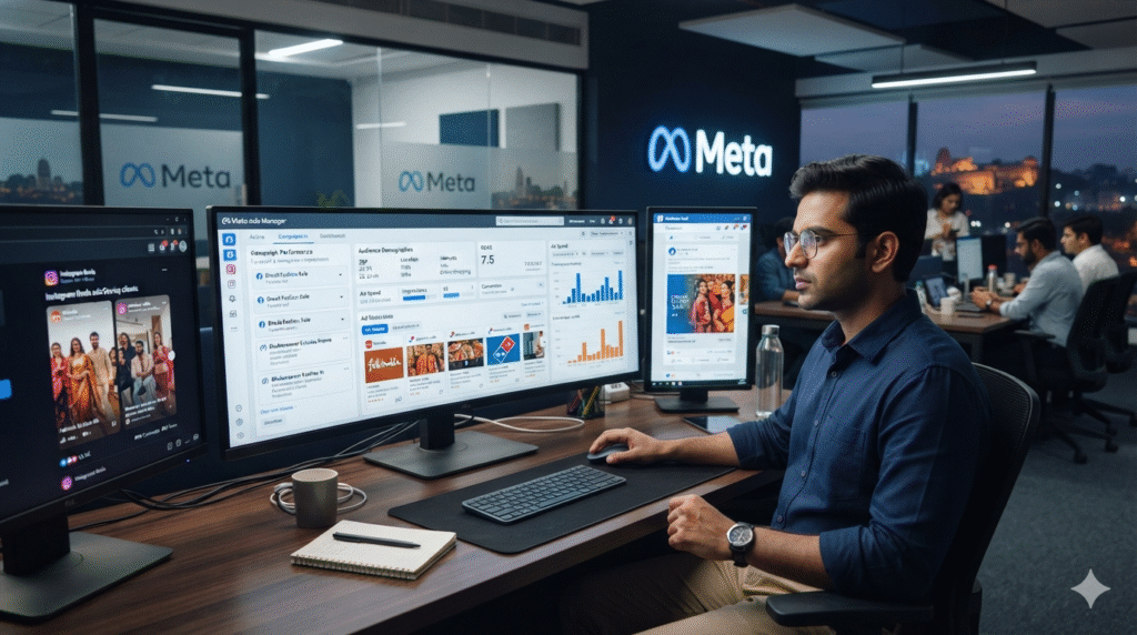 What is Meta Ads and how does it work for Indian businesses in 2026 — Prominds Digital complete guide to Facebook and Instagram advertising for businesses in Bhubaneswar and across India