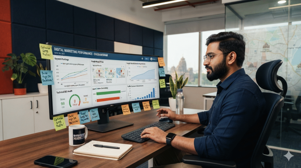 SEO best practices and local SEO guide for businesses in Bhubaneswar 2026 — Prominds Digital complete guide to on-page technical local SEO and content best practices for ranking on Google in Odisha